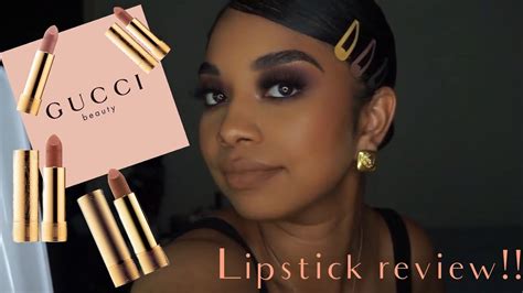 gucci lipstick black|gucci lipstick review.